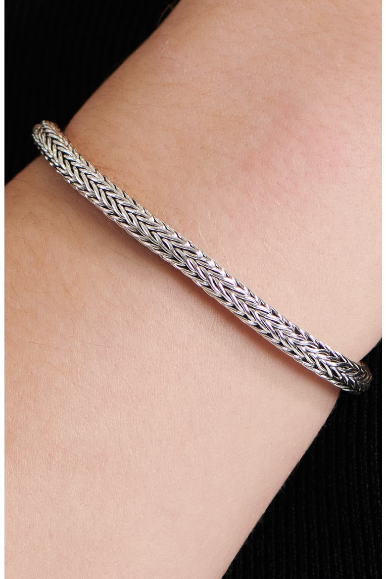 Sterling Silver Chain Bracelet, Alternate, color, SILVER