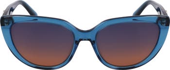 Longchamp Le Pliage 53mm Gradient Cat Eye Sunglasses | Nordstrom display picture 1