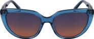 Longchamp Le Pliage 53mm Gradient Cat Eye Sunglasses