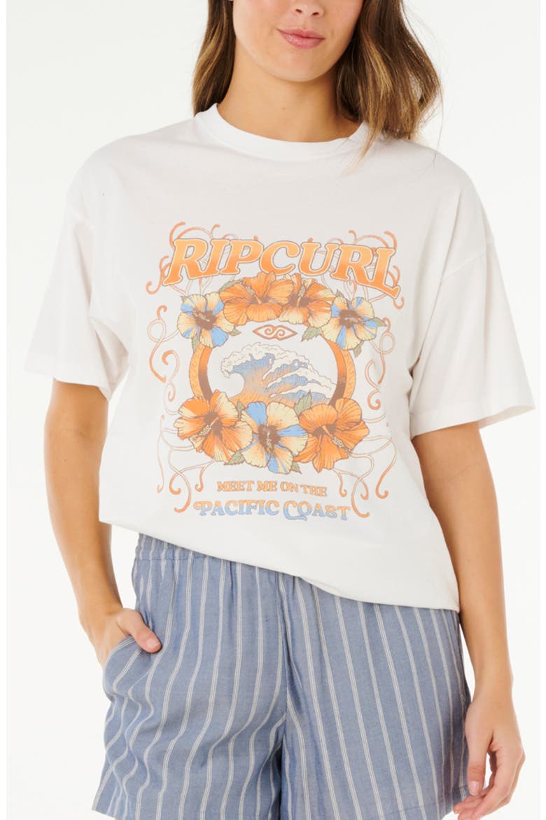 Pacific Coast Heritage Relaxed Graphic T-Shirt, Main, color, BONE