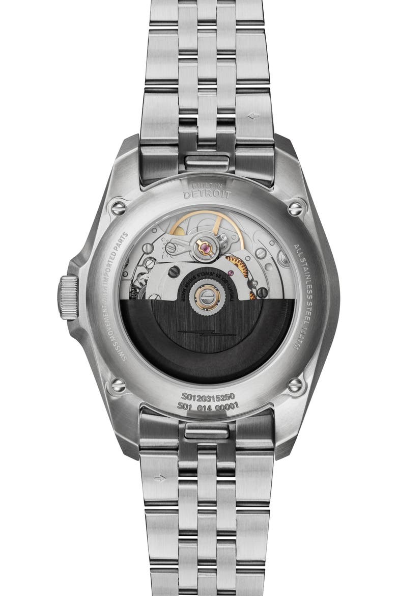 The Circadian Monster Automatic Bracelet Watch, 36mm, Alternate, color, DAY LIGHT BLUE