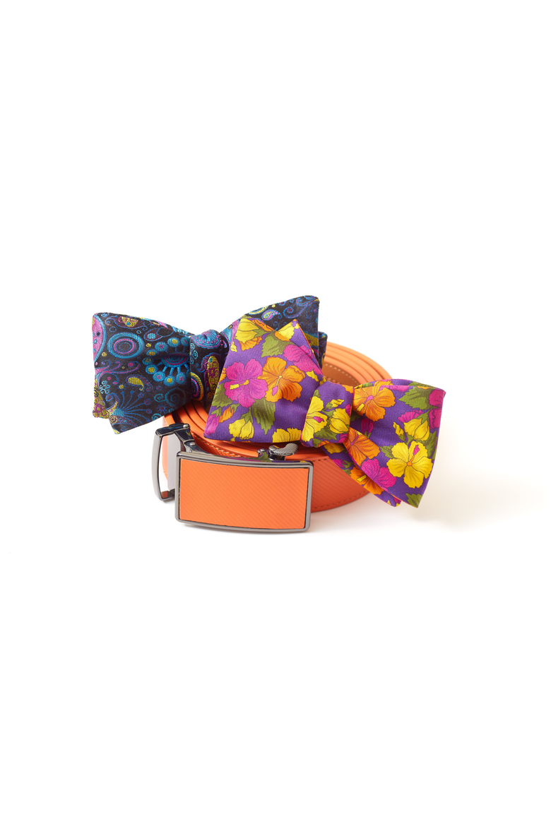Hibiscus Garden Bow Tie, Alternate, color, Freestyle