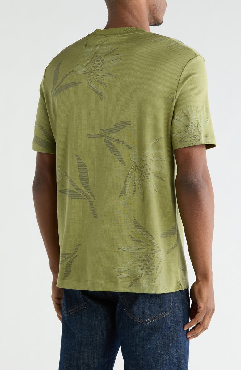 BOSS Taut Floral T-Shirt, Alternate, color, Medium Green