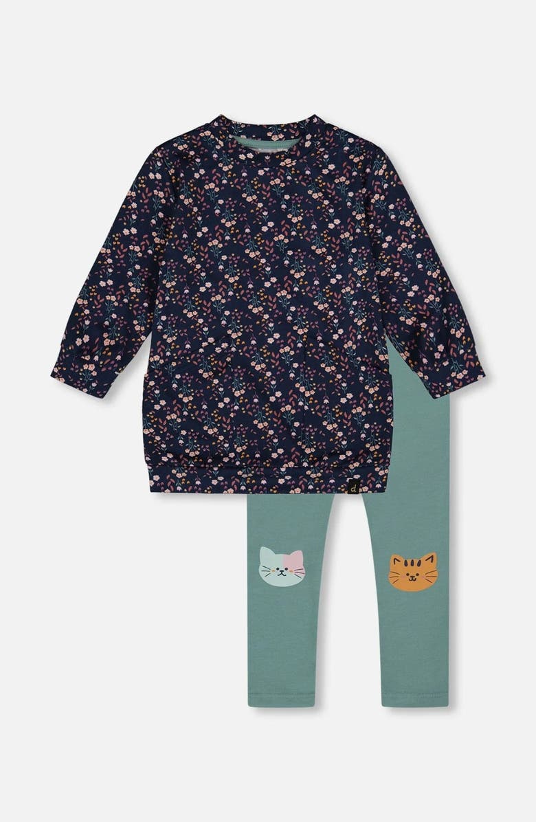Deux par Deux Tunic and Leggings Set, Main, color,