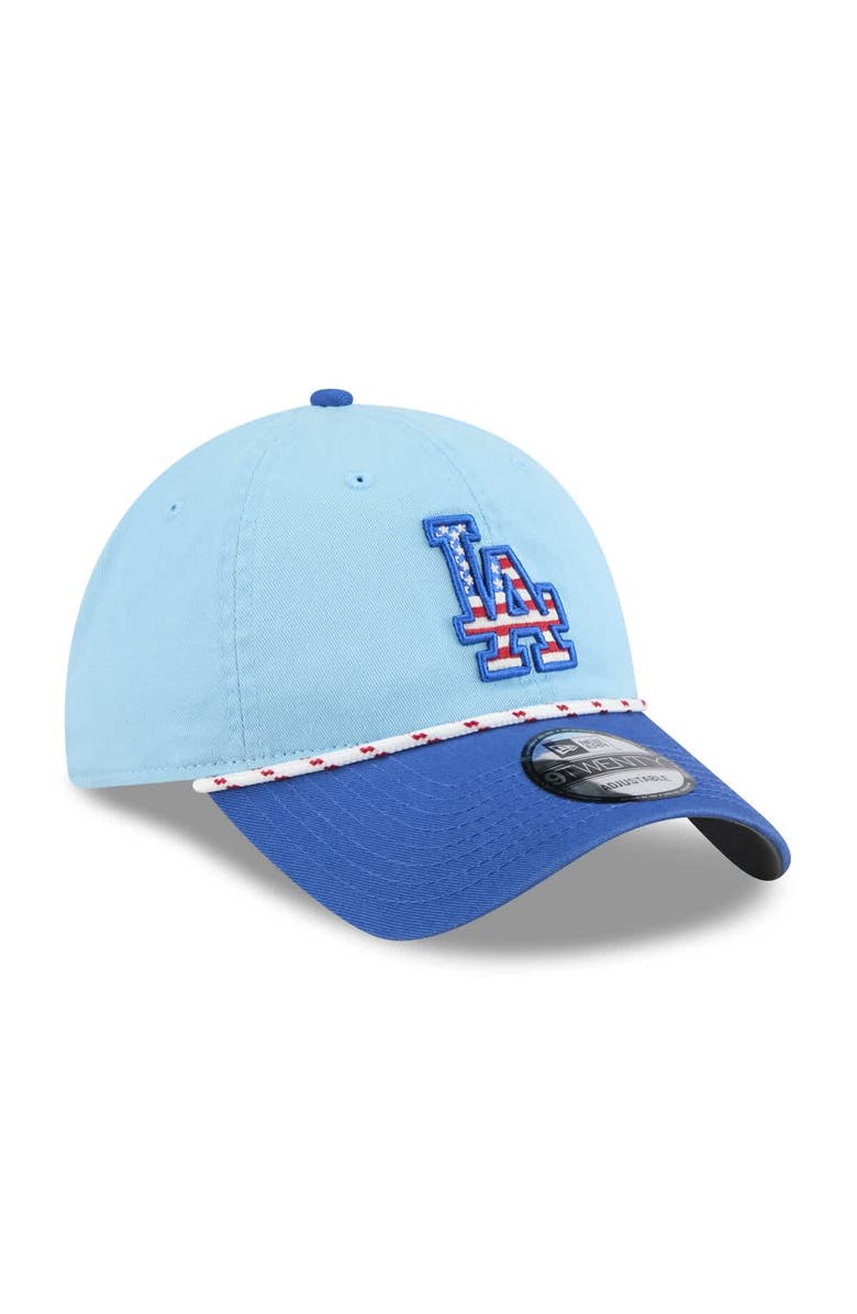 New Era Men's New Era Light Blue/Royal Los Angeles Dodgers 2025 Fourth of July 9TWENTY Adjustable Hat, Alternate, color, 