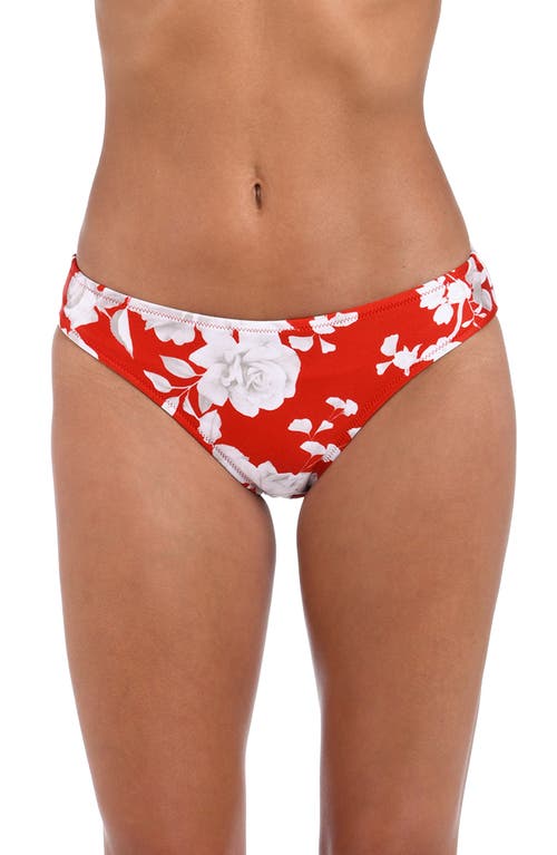 L Agence L'agence Nicole Ikebana Bikini Bottoms In Rouge