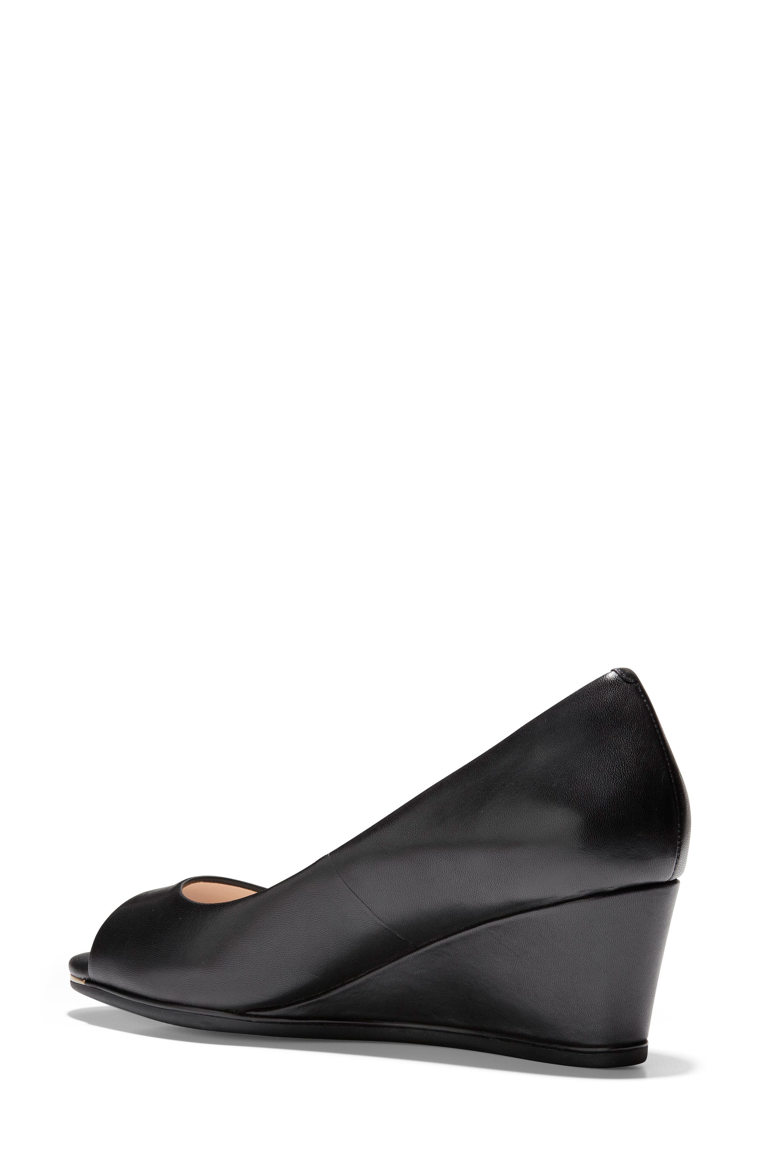 Cole Haan Grand Ambition Peep Toe Wedge Pump, Alternate, color, 