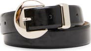 Steve Madden High Shine Glazed Faux Leather Belt