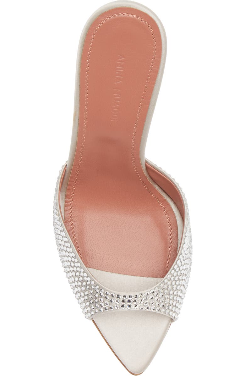 Amina Muaddi Caroline Crystal Embellished Pointed Toe Sandal, Alternate, color,