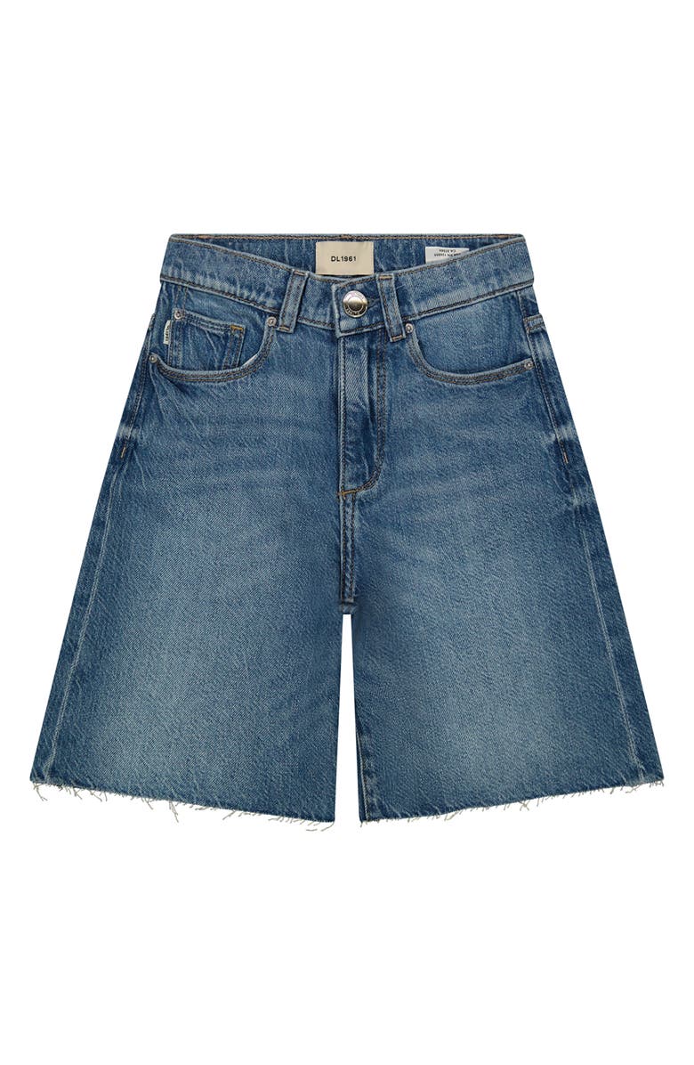 DL1961 Kids' Remie Raw Hem Denim Shorts, Main, color, 