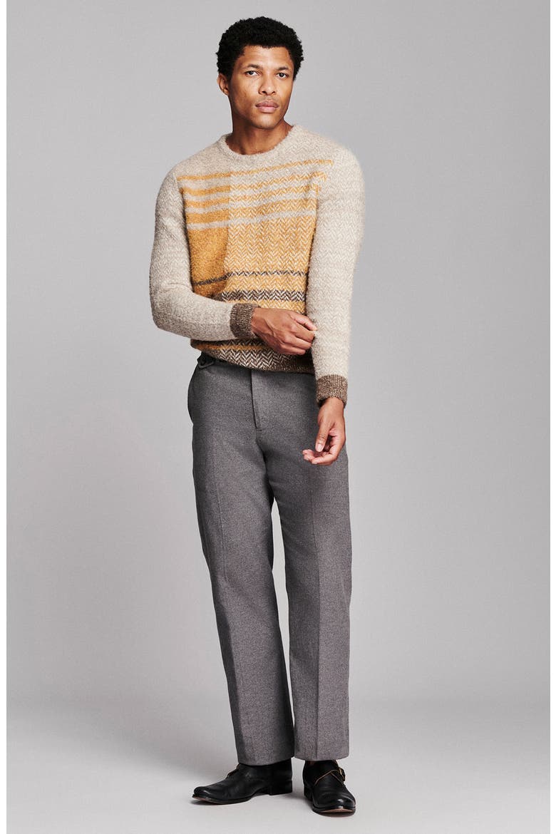 Boucl Archive Plaid Crewneck Sweater, Alternate, color, SCOTCH MULTI