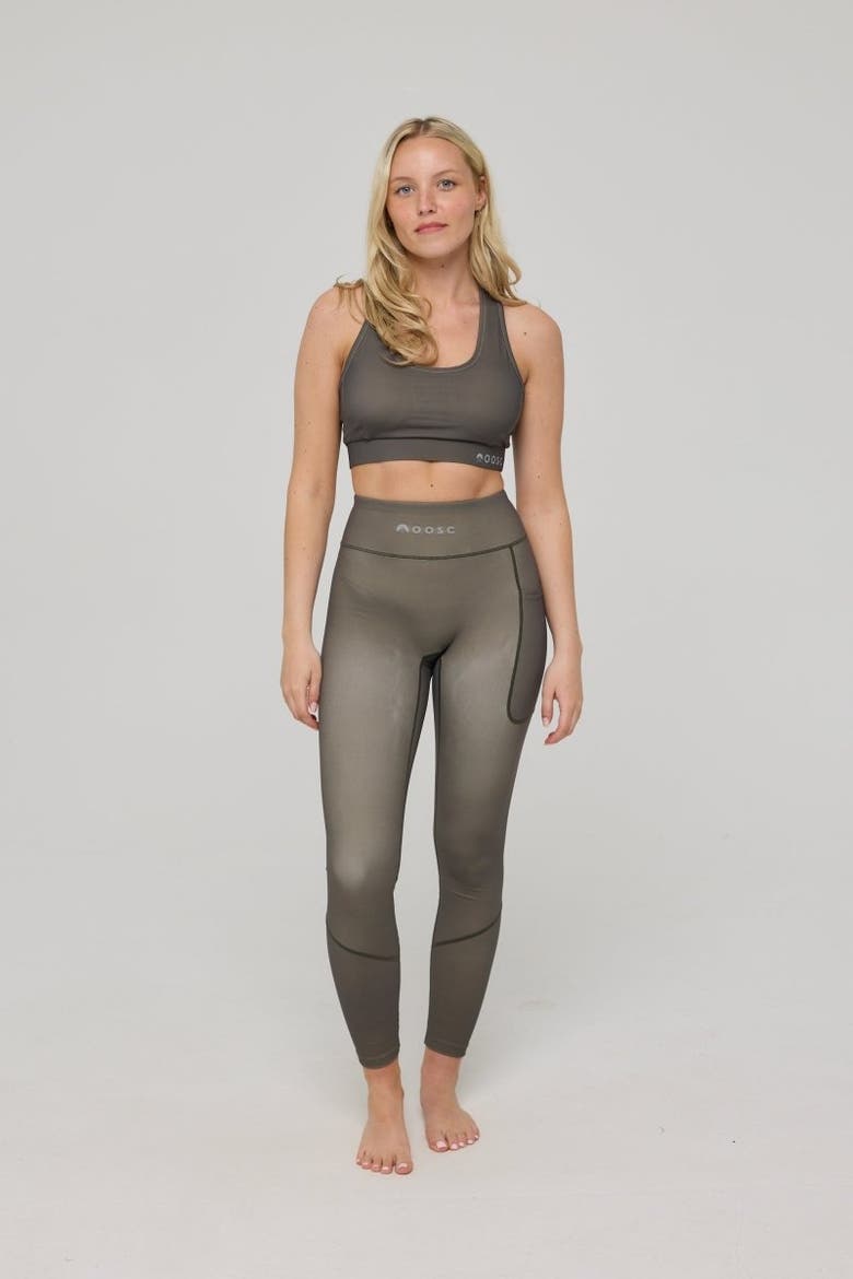 Infinite High Waisted Leggings - Khaki, Alternate, color, Khaki