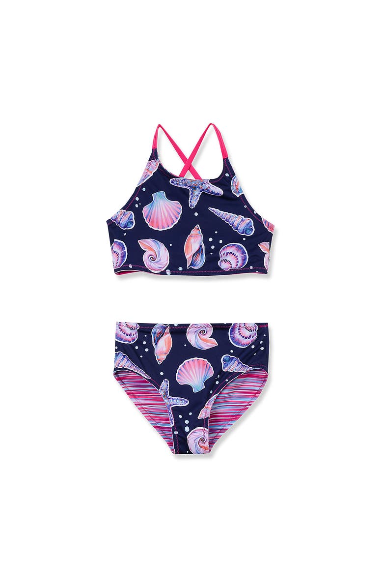 Lands' End Girls Wrap Front Bikini Swimsuit Set, Alternate, color,