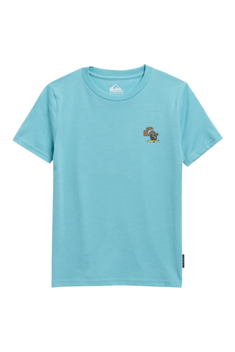 Kids' Slother Cotton Graphic T-Shirt, Main, color, AQUA HEATHER