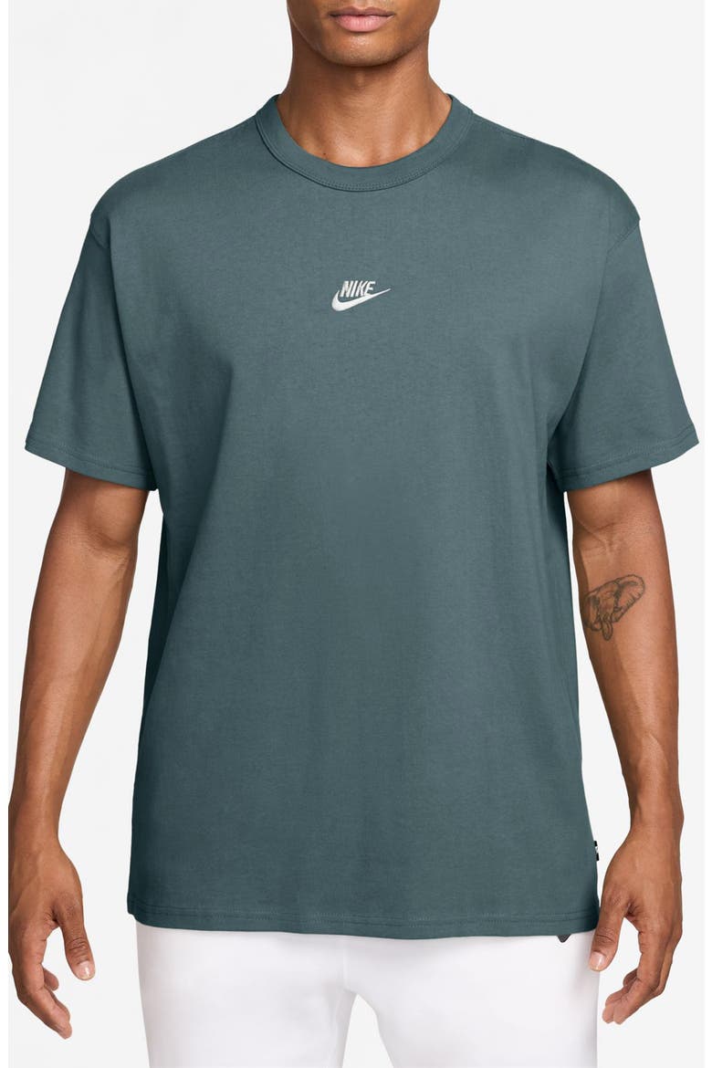 Sportswear Embroidered Swoosh Cotton T-Shirt, Main, color, MINERAL SLATE