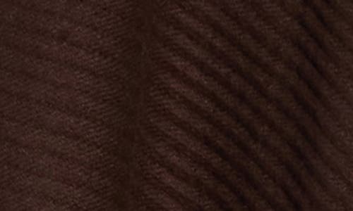 Vince Camuto Reversible Pleated Belted Topper In Brown