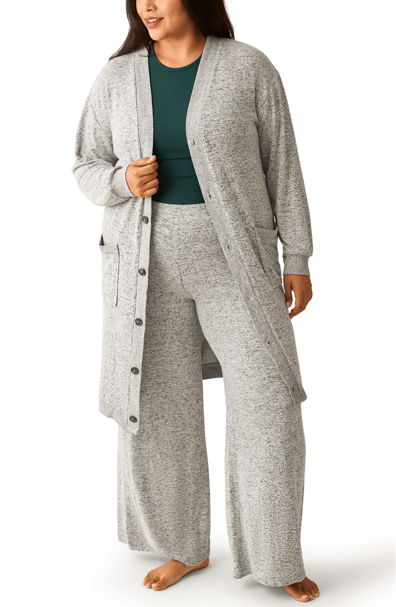 Kindred Bravely CozyKnit Long Cardigan, Main, color, Grey Heather