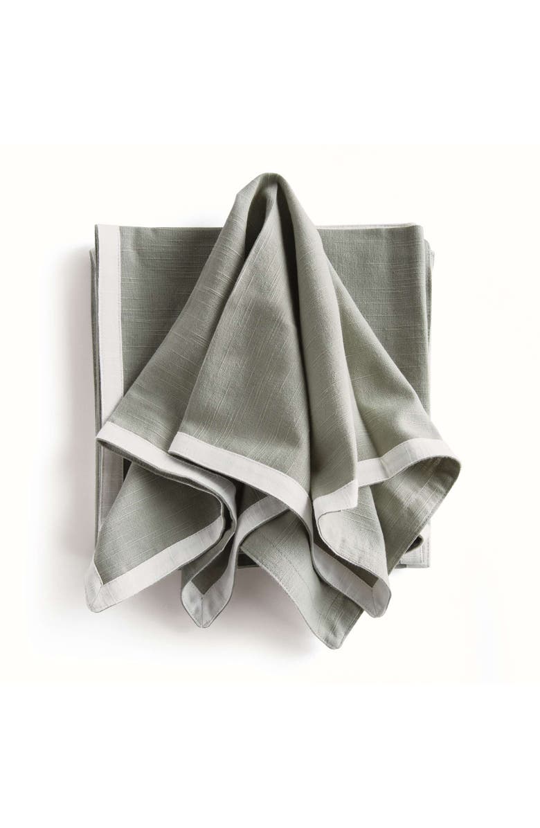 Napa Home & Garden Fernbrook Dinner Napkins Set Of 4, Main, color, Green