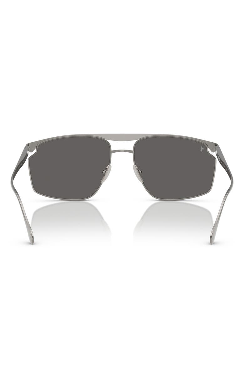 Scuderia Ferrari 61mm Irregular Sunglasses, Alternate, color, Gunmetal / Mirror Silver