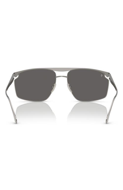 Scuderia Ferrari 61mm Irregular Sunglasses In Silver