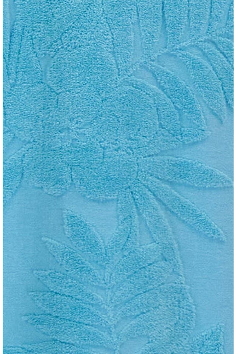 Farm Floral Towel Polo Shirt, Alternate, color, Teal