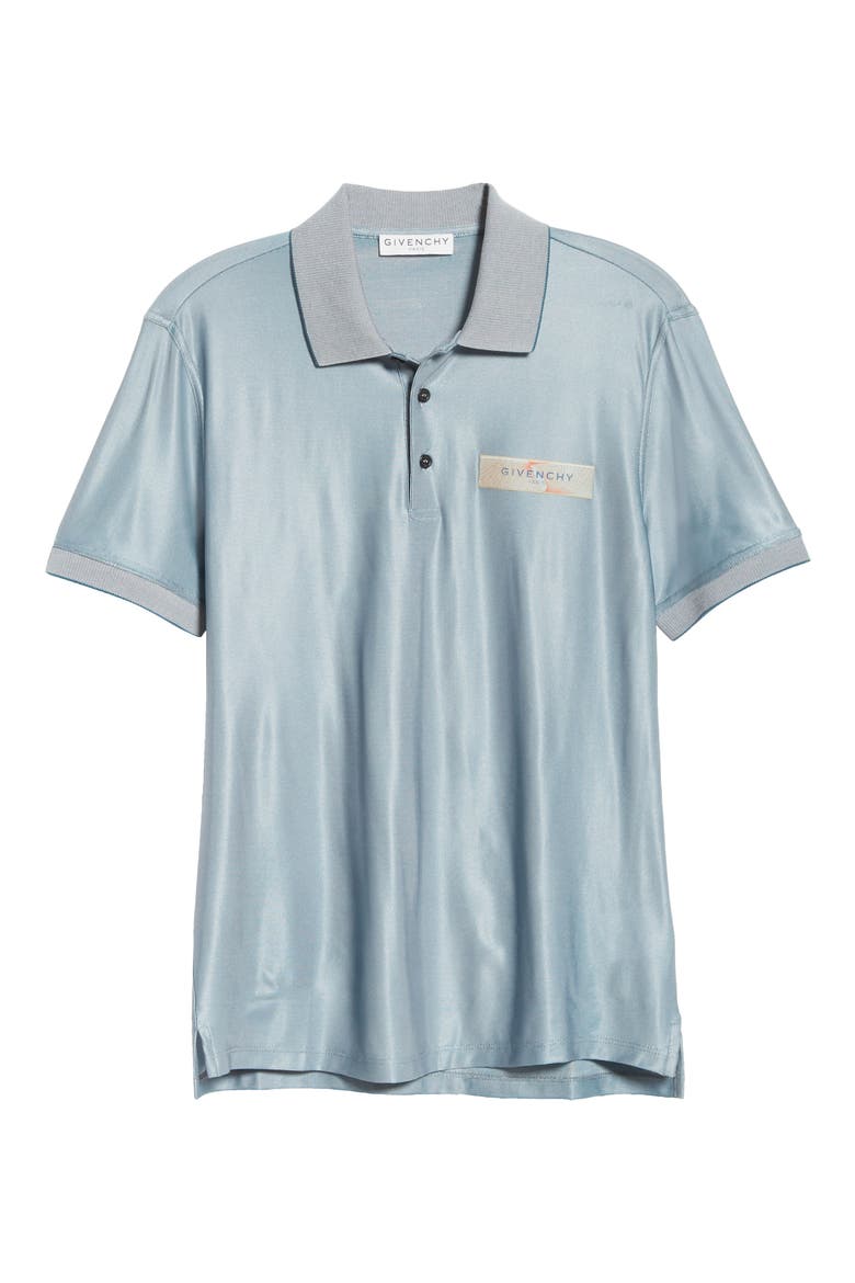Slim Fit Stretch Short Sleeve Polo, Alternate, color, GREY