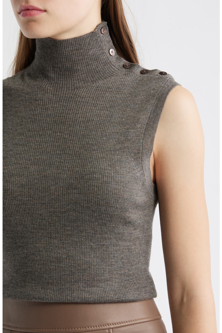Fermesi Sleeveless Mock Neck Sweater, Alternate, color, GY