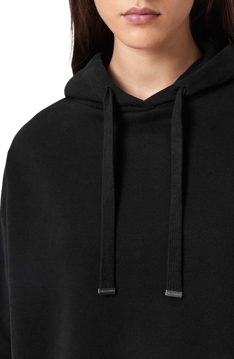 AllSaints Nia Lace High-Low Hoodie, Alternate, color, 