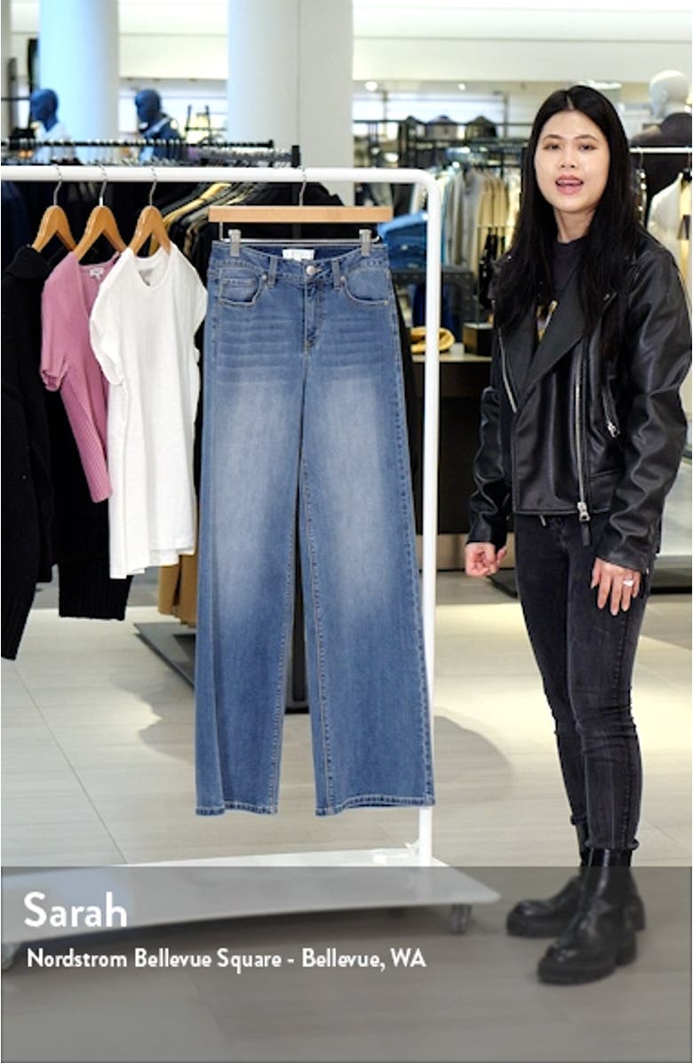 High Waist Wide Leg Jeans, sales video thumbnail