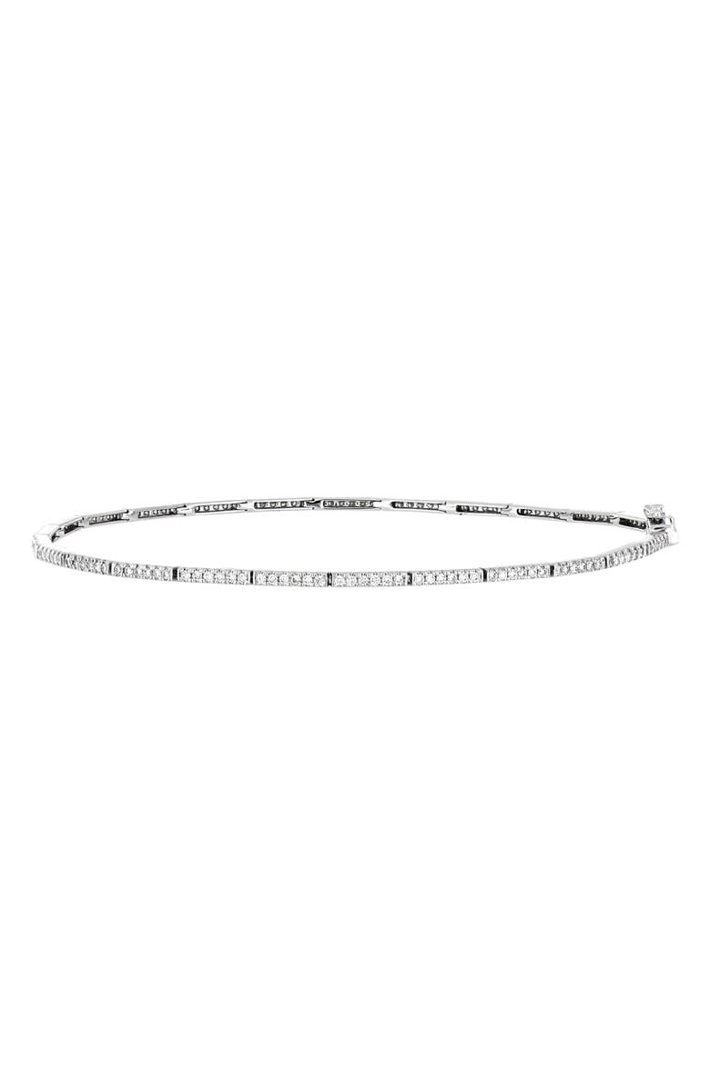 Bony Levy 18K White Gold & Diamond Line Bracelet, Main, color,