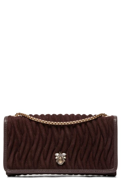 Strong Convertible Suede Crossbody Bag