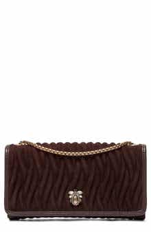 Strong Convertible Suede Crossbody Bag