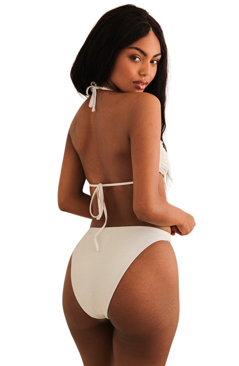 Dippin Daisys Valentina Tie Straps Bandeau Bikini Top, Alternate, color, Diamond