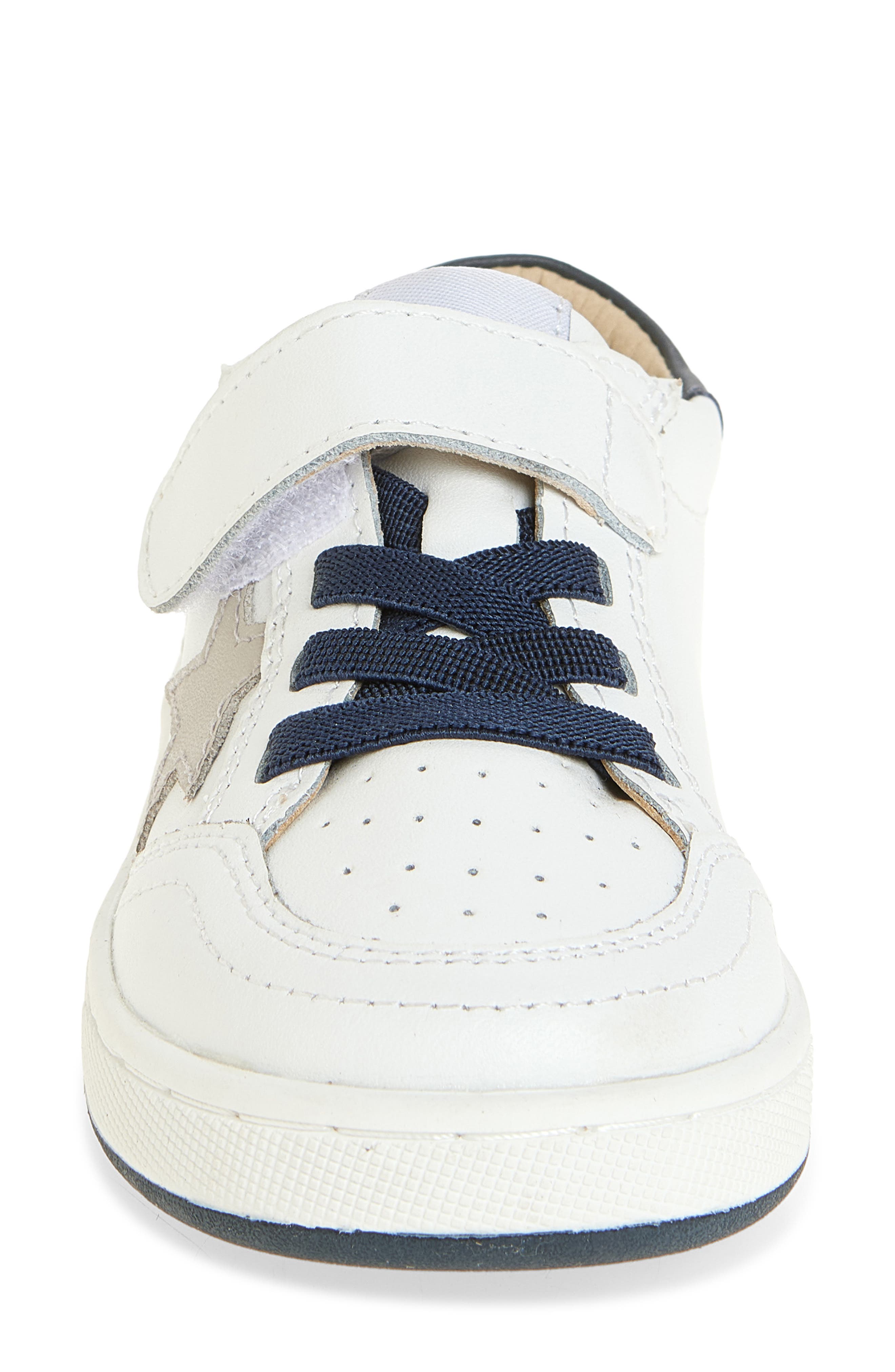 Kids' Platinum Runner Sneaker, Alternate, color, SNOW/GRIS/NAVY