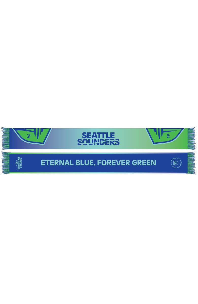 RUFFNECK SCARVES Seattle Sounders FC Eternal Blue, Forever Green Scarf, Main, color, 
