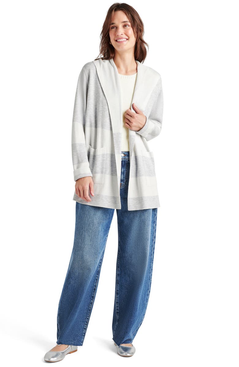 Splendid Sydney Hooded Stripe Cardigan, Alternate, color, 
