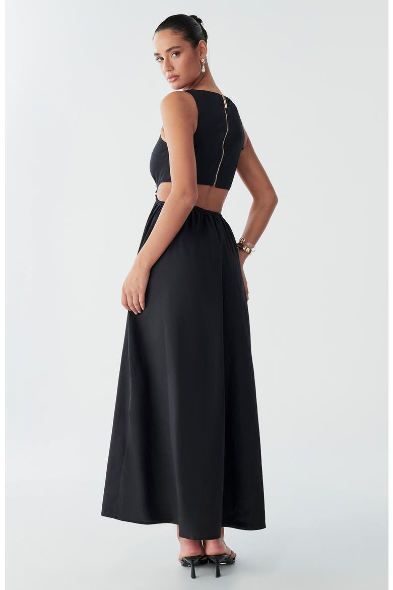 Maria Maxi Dress, Alternate, color, Black