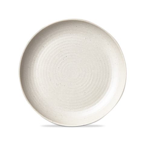Cream Brooklyn Melamine Salad Plate Dishwasher Safe Indoor Outdoor