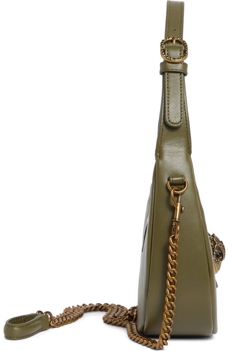 Kurt Geiger London Small Chelsea Hobo Shoulder Bag, Alternate, color, Khaki