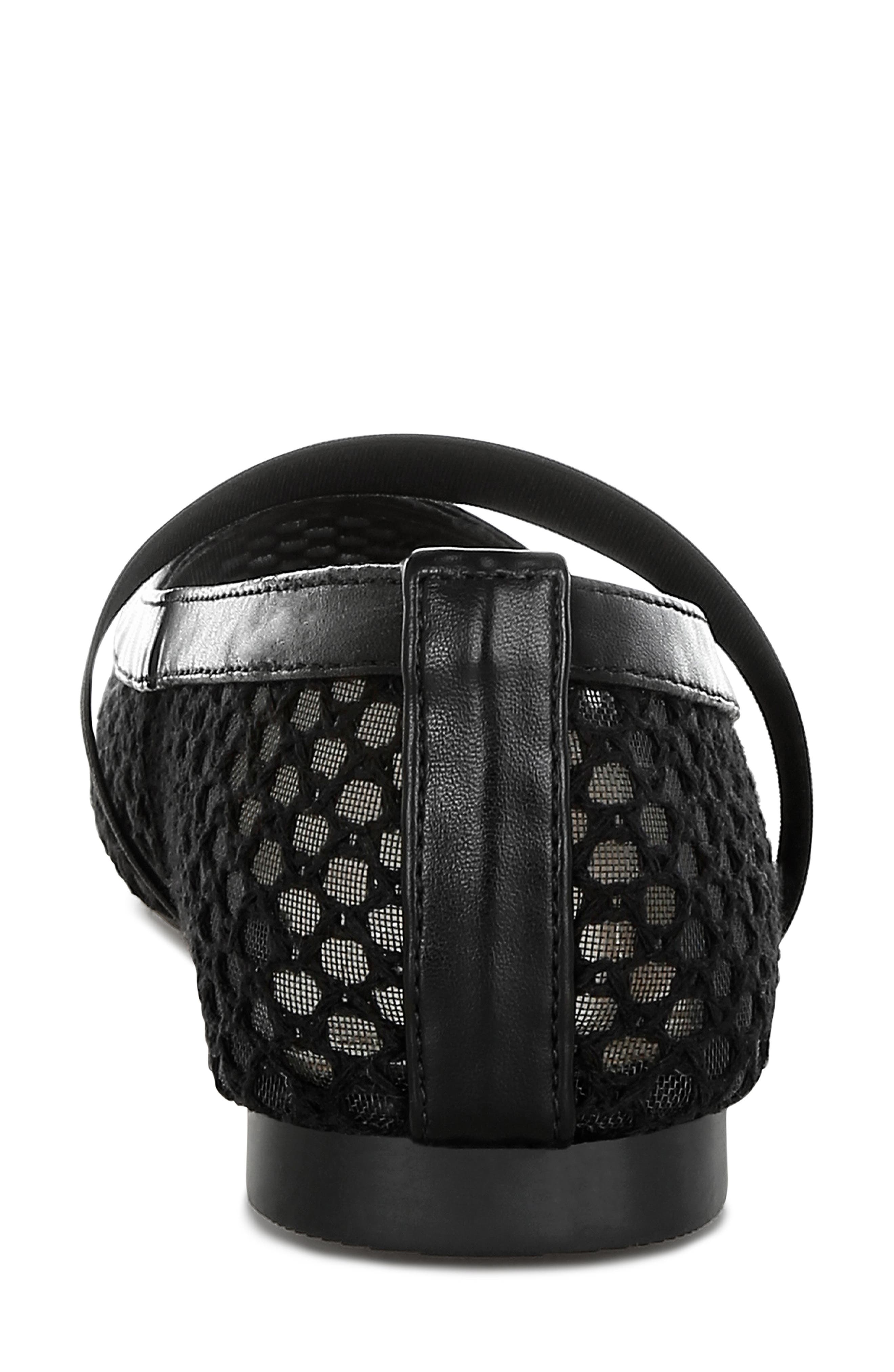 LONDON RAG Nayela Mesh Mary Jane Flat, Alternate, color, Black