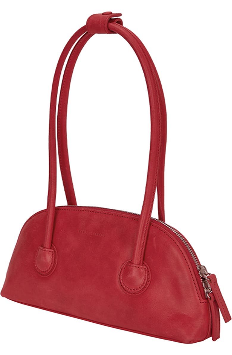 MARGESHERWOOD Bessette Leather Shoulder Bag, Alternate, color, Apple Red Pull-Up