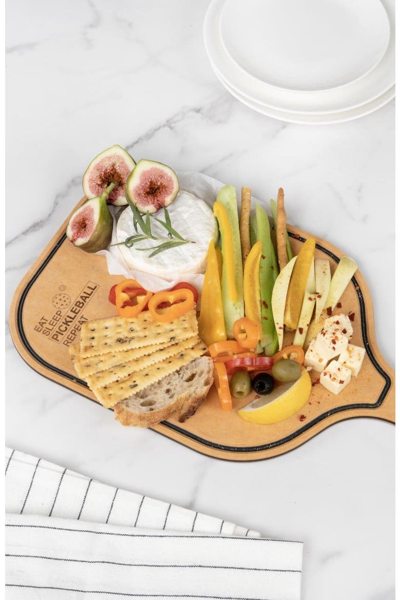 Pickleball Charcuterie Cutting Board -"Just Dink It", Alternate, color, No Color