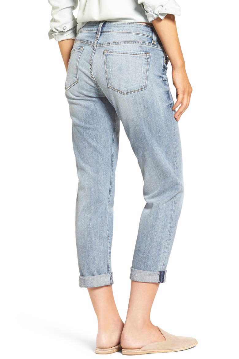 Catherine Distressed Boyfriend Jeans, Alternate, color, REGARDED