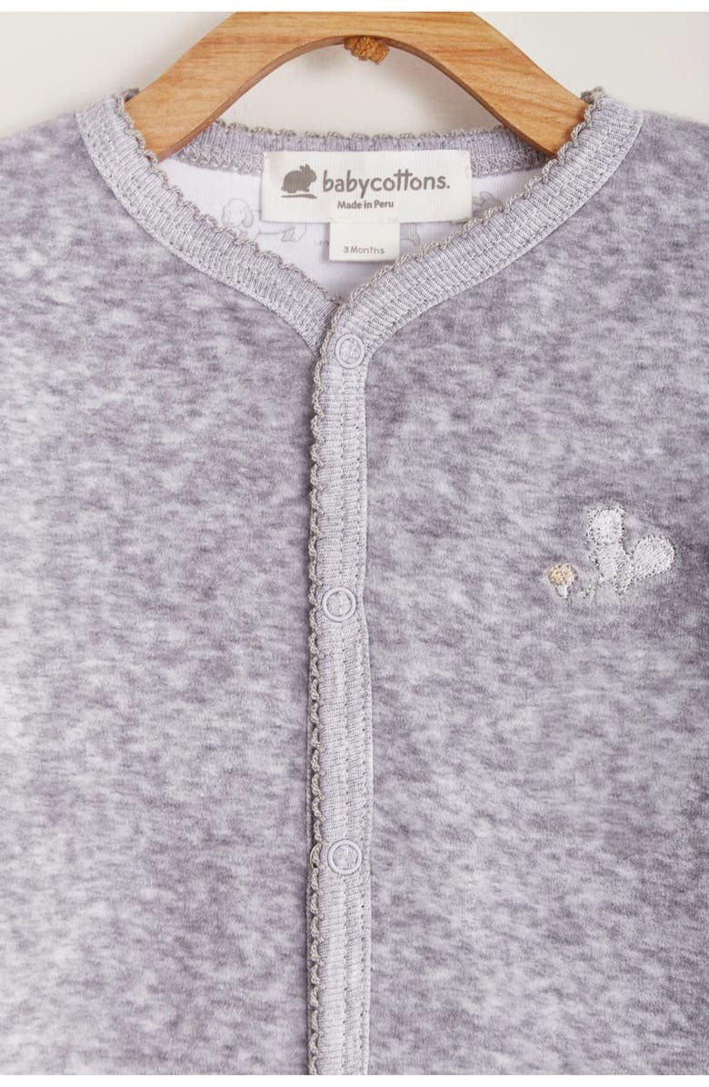 Babycottons Premium Peruvian Pima Cotton In The Woods Reversible Footie for Infant, Alternate, color, Grey