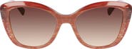 Longchamp Roseau 54mm Butterfly Sunglasses