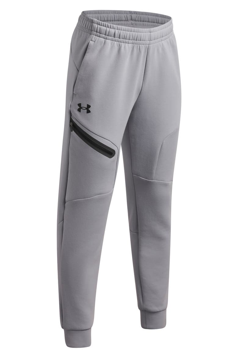 Kids' Unstoppable Fleece Joggers, Alternate, color, MOD GREY