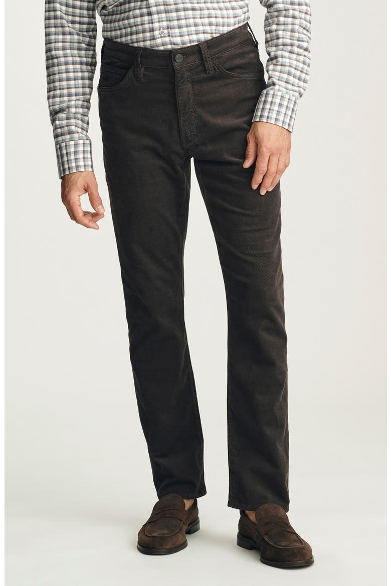 Courage Straight Leg Twill Pants, Main, color, BROWN DIAGONAL LUXE