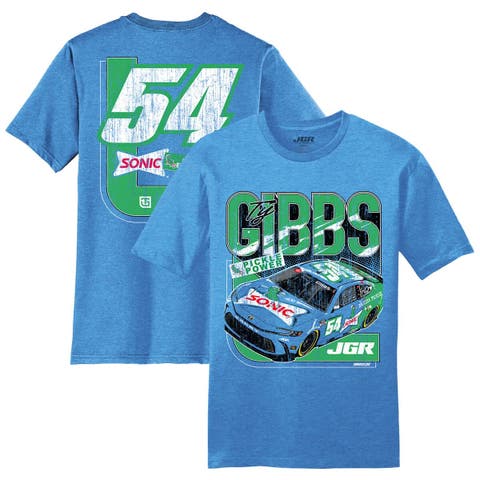 Men's Joe Gibbs Racing Team Collection  Heather Royal Ty Gibbs Sonic T-Shirt