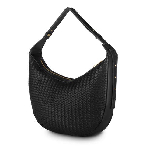 The Crescent Woven Shoulder Bag