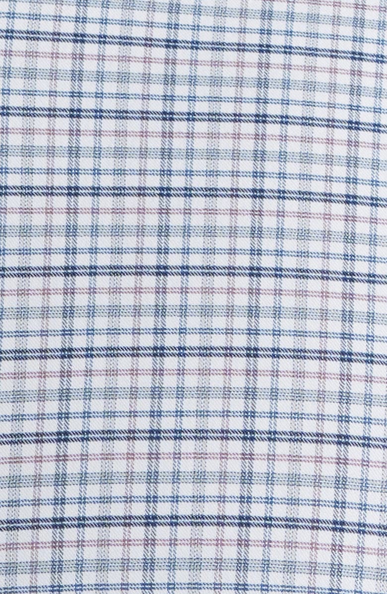 Peter Millar Leavenworth Check Performance Twill Button-Down Shirt, Alternate, color, Blue Haze